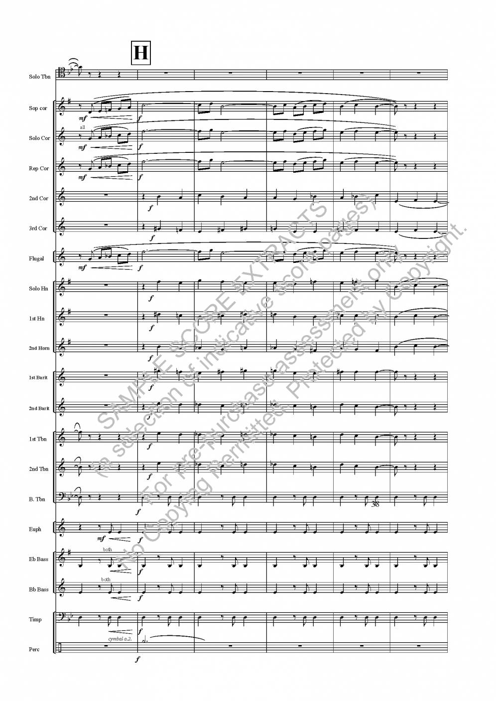 Concerto for Trombone (with brass band) The Music Company