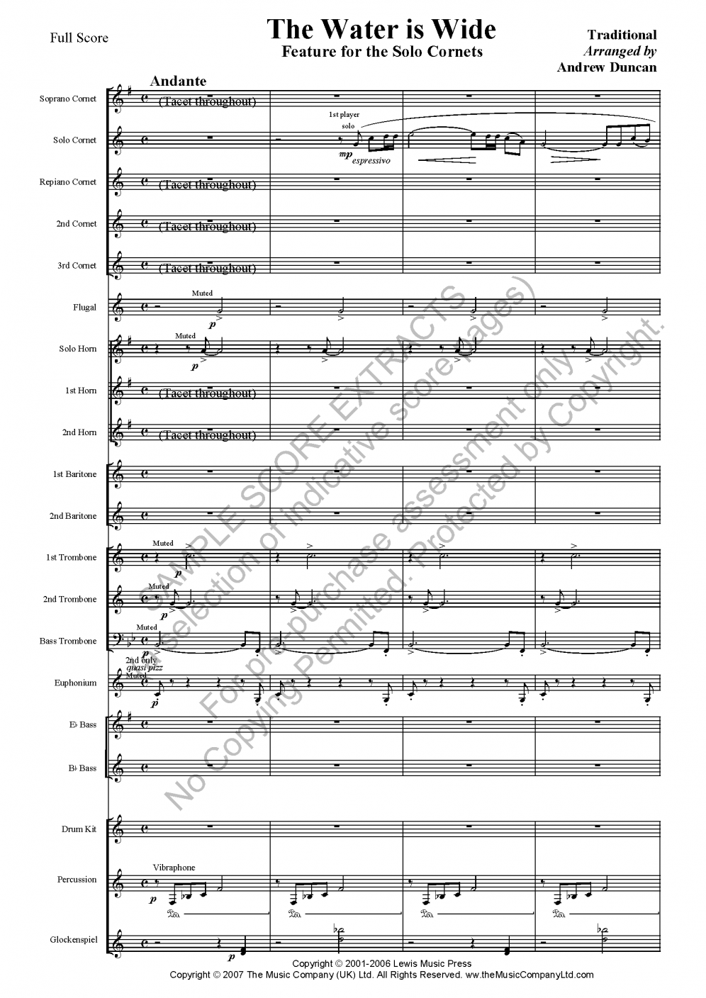 The Water is Wide The Music Company